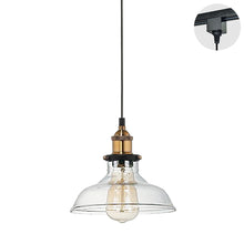 Load image into Gallery viewer, Track Pendants Light 7.87&quot; Glass Lampshade Vintage Industrial Pendant Light