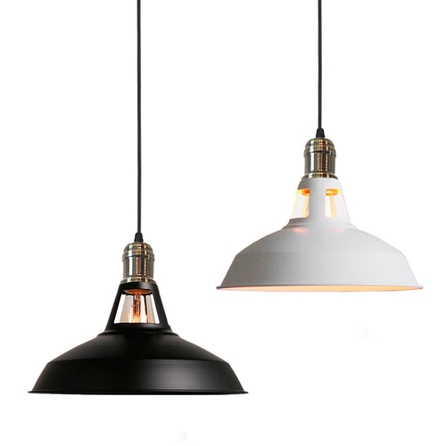 Track Light Pendant Black and White Lampshade Restaurant Decorative 1pc
