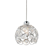 Load image into Gallery viewer, Track Light Pendant Crystal Black/White/Silver/Golden Globe Cage Lamp 1pc