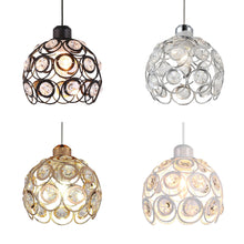 Load image into Gallery viewer, Track Light Pendant Crystal Black/White/Silver/Golden Globe Cage Lamp 1pc