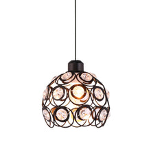 Load image into Gallery viewer, Track Light Pendant Crystal Black/White/Silver/Golden Globe Cage Lamp 1pc