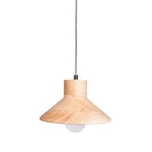 Load image into Gallery viewer, Track Light Pendant Wooden Cone Shade Fixture
