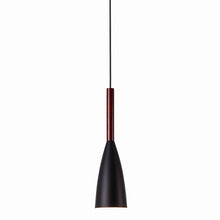Load image into Gallery viewer, Track Light Wooden Socket Pendant Black/White Shade 1pc
