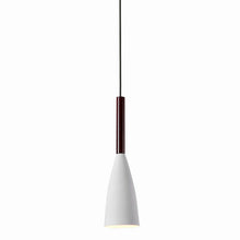 Load image into Gallery viewer, Track Light Wooden Socket Pendant Black/White Shade 1pc