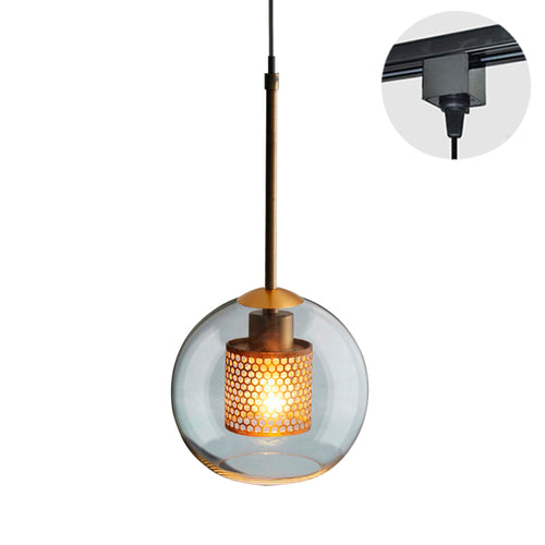 Globe Crystal Glass Lampshade Pendant Lamp Track Light
