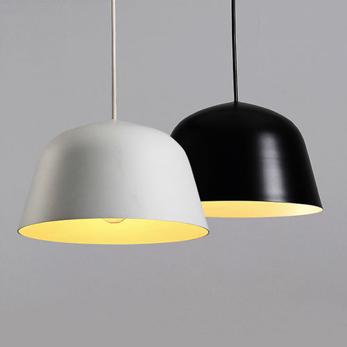 Track Pendant Black/White  Shade Light Loft Style 1pc