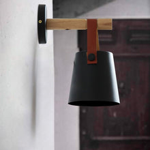 Load image into Gallery viewer, Battery Cordless Loft Remote Dimmable LED Wall Sconce 5.1&quot; Black Barrel Shade