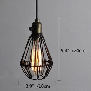 Track Lighting Iron Birdcage Lampshade 1pc