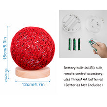 Load image into Gallery viewer, Cordless Battery Table Lamp Dimmable LED Night Light with Remote
