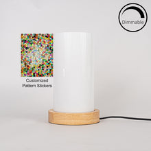 Load image into Gallery viewer, Customized Pattern Stickers Dimmable Night Light Acrylic Shade Table Lamp