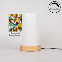 Load image into Gallery viewer, Customized Pattern Stickers Dimmable Night Light Acrylic Shade Table Lamp