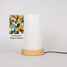 Load image into Gallery viewer, Customized Pattern Stickers Night Light Acrylic Shade Table Lamp