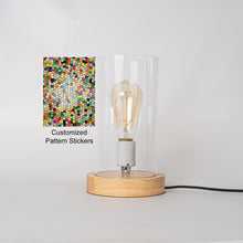 Load image into Gallery viewer, Customized Pattern Stickers Night Light Transparent Acrylic Shade Table Lamp