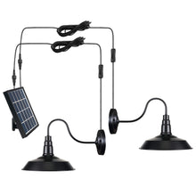Load image into Gallery viewer, Solar Power Wall Sconces Gooseneck Stem Fixture with LED Bulb Button Switch