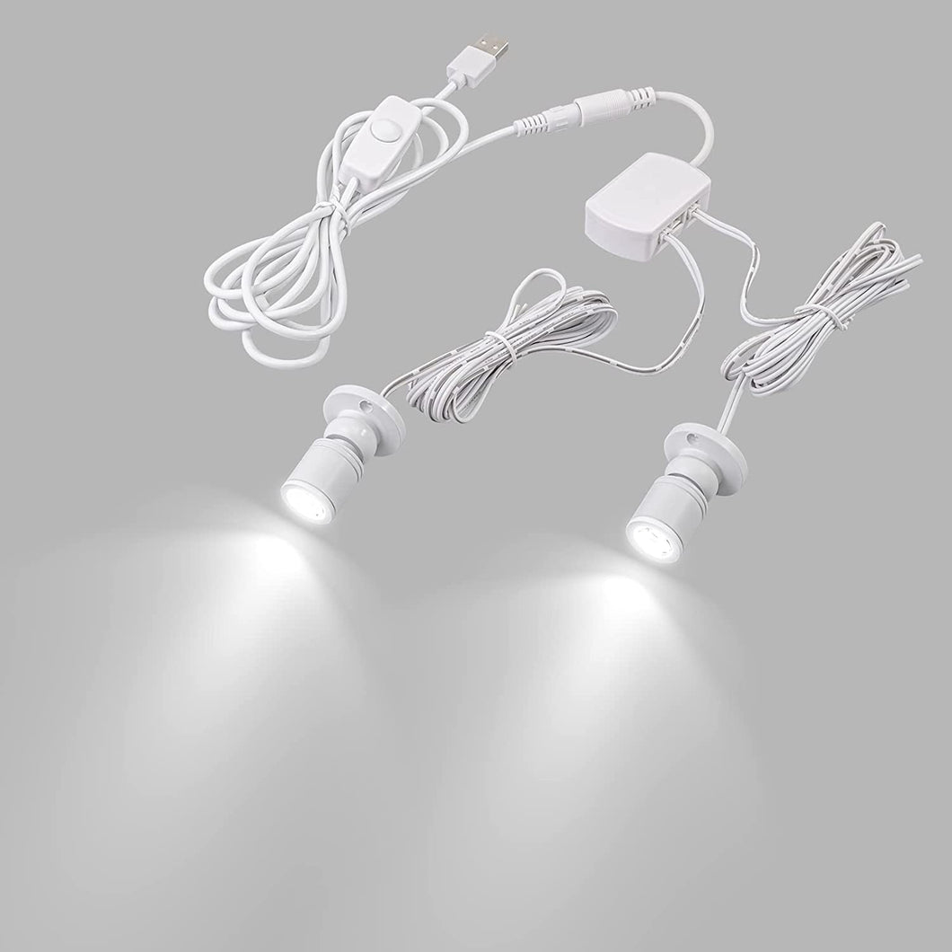 USB LED Dimmable Spotlight Mini Accent Light Multiple Color Light Source