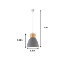 Load image into Gallery viewer, Track Pendant Lights Macaron Aluminum Grey Shade