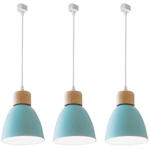 Track Pendant Lights Macaron Aluminum Shade