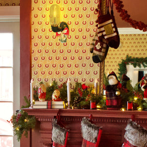 Battery Christmas Wreath Lamp Holiday Decor Lights with Remote