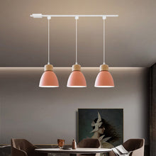 Load image into Gallery viewer, Track Pendant Lights Macaron Aluminum Pink Shade