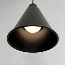 Load image into Gallery viewer, Rechargeable Battery Adjustable Cord Wireless Pendant Light Black Metal Shade Smart LED Bulbs with Remote