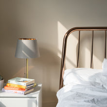 Load image into Gallery viewer, Table Lamp Base with USB Port Brushed Steel Stick Accent with Pull Chain