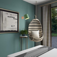 Load image into Gallery viewer, Battery Wireless Wooden Base Cylinder Shade Adjustable Wall Sconce Remote Dimmable