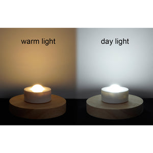 Cordless Battery Bohemian Mini Night Light Dimmable LED with Remote Glass