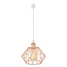 Load image into Gallery viewer, Track Light DIY Flexible Iron Cage Pendant Mini Chrome Shade Lamp-Rose Golden