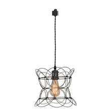 Load image into Gallery viewer, Track Light DIY Flexible Iron Cage Pendant Creative Chrome Shade Lamp-Black