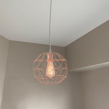 Load image into Gallery viewer, Track Light DIY Flexible Iron Cage Pendant Creative Chrome Shade Lamp-Rose Golden