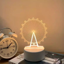 Load image into Gallery viewer, USB Table Lamp Remote Control Bedside Night Light Acrylic Lamp