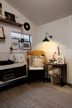 Load image into Gallery viewer, Rechargeable Smart LED Bulbs With Remote Cordless Metal Cone Shade Gooseneck Wall Sconces
