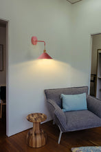 Load image into Gallery viewer, Rechargeable Smart LED Bulbs With Remote Cordless Pink Metal Shade Modern Design Wall Sconces