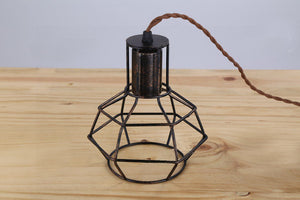 Plug-In Plley Industrial Cage Wall Sconce Vintage Wall Light