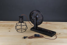 Load image into Gallery viewer, Plug-In Plley Industrial Cage Wall Sconce Vintage Wall Light