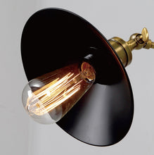 Load image into Gallery viewer, 2-Pack Vintage Loft Black Shell Wall Sconces E26 Lighting