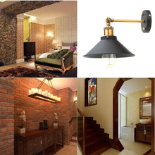 Load image into Gallery viewer, 2-Pack Vintage Loft Black Shell Wall Sconces E26 Lighting