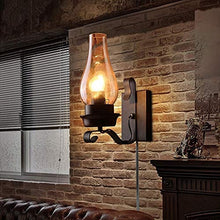 Load image into Gallery viewer, Vintage Black Shell Nordic Restaurant Industry Wall Lighting