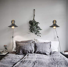 Load image into Gallery viewer, Plug-in Button Cord Lighting Vintage Industrial Wall Lamp
