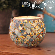 Load image into Gallery viewer, Cordless Battery Mini Night Light Dimmable LED with Remote Glass Shade