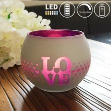 Load image into Gallery viewer, Cordless Battery Mini Night Light Dimmable LED with Remote Glass Shade