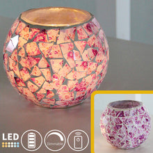 Load image into Gallery viewer, Cordless Battery Mini Night Light Dimmable LED with Remote Glass Shade