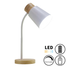 Load image into Gallery viewer, Cordless Battery LED Table Lamp Iron Arm Dimmable Multiple Colors