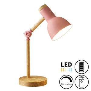 Cordless Battery LED Table Lamp Dimmable with Remote Multiple Colors